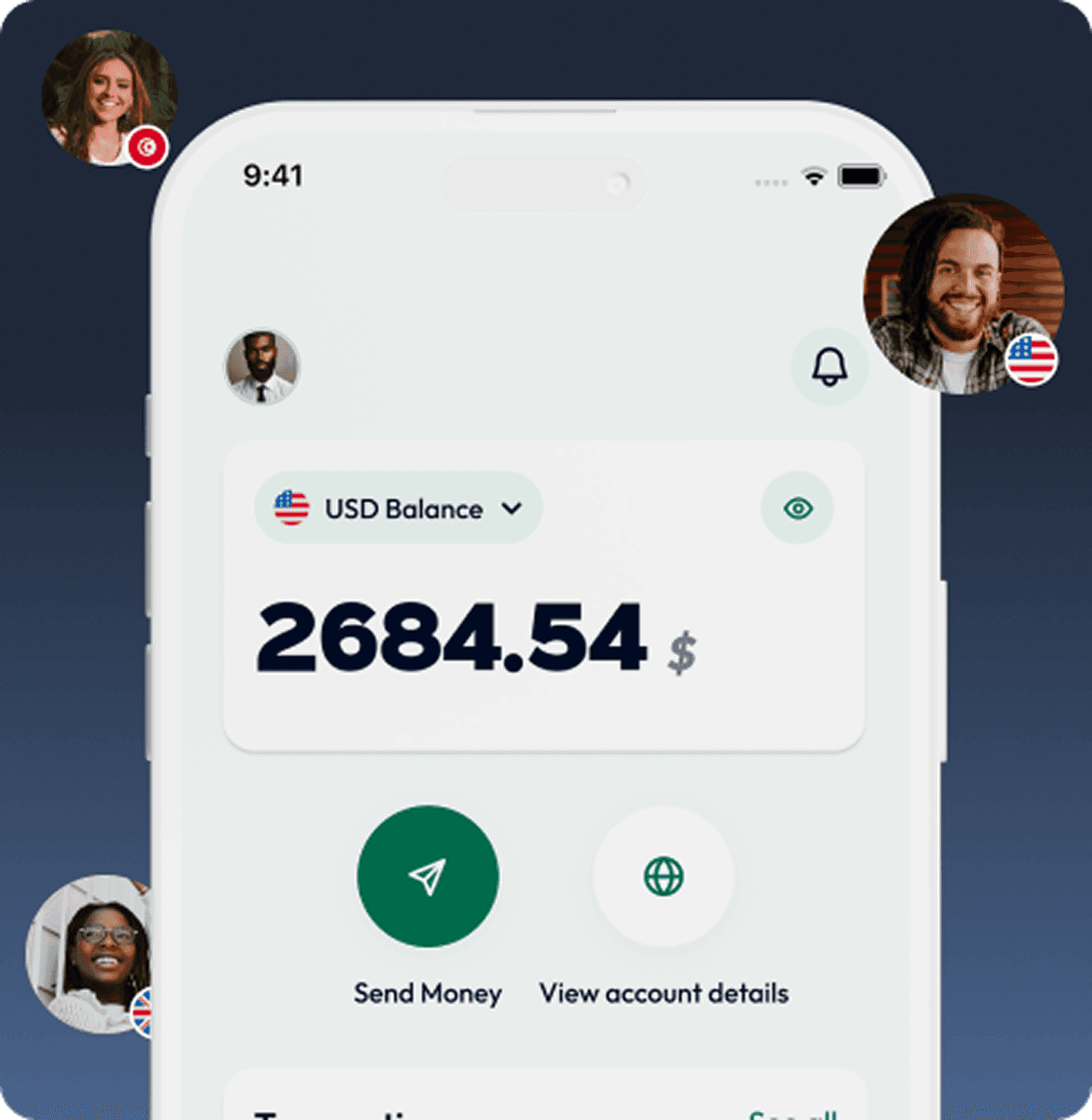 Account creation process showing simple signup form
